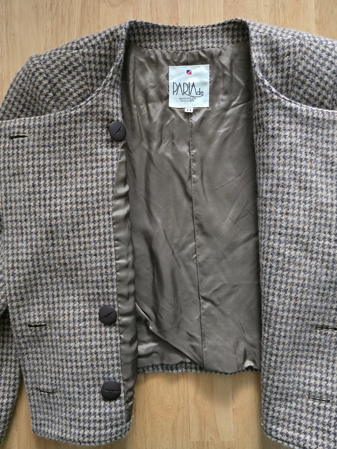 울 하운드투스 더블 버튼 숏 자켓  상품이미지7