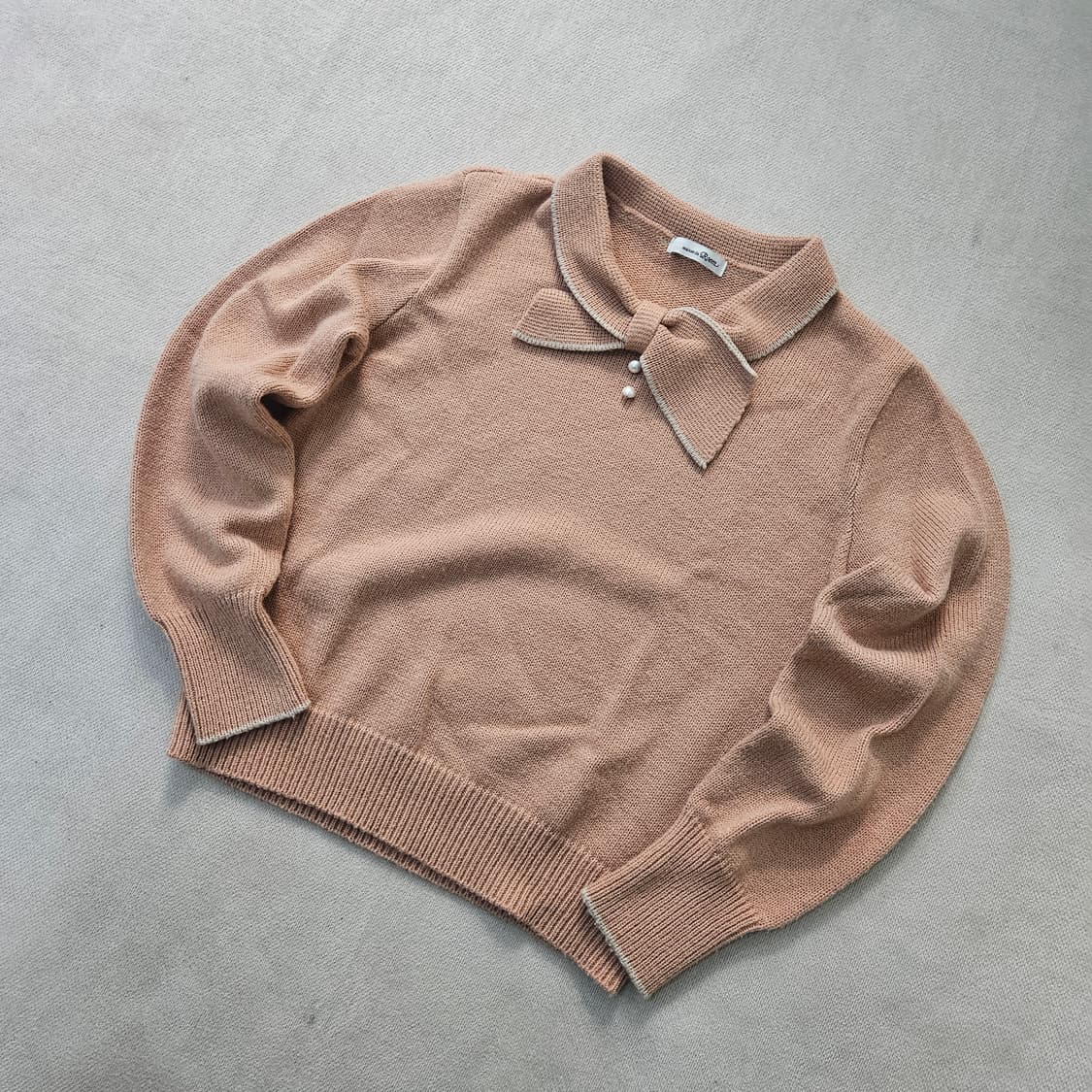 90 메종 드 로엠 여성 리본포인트 니트 0402Y 상품이미지1