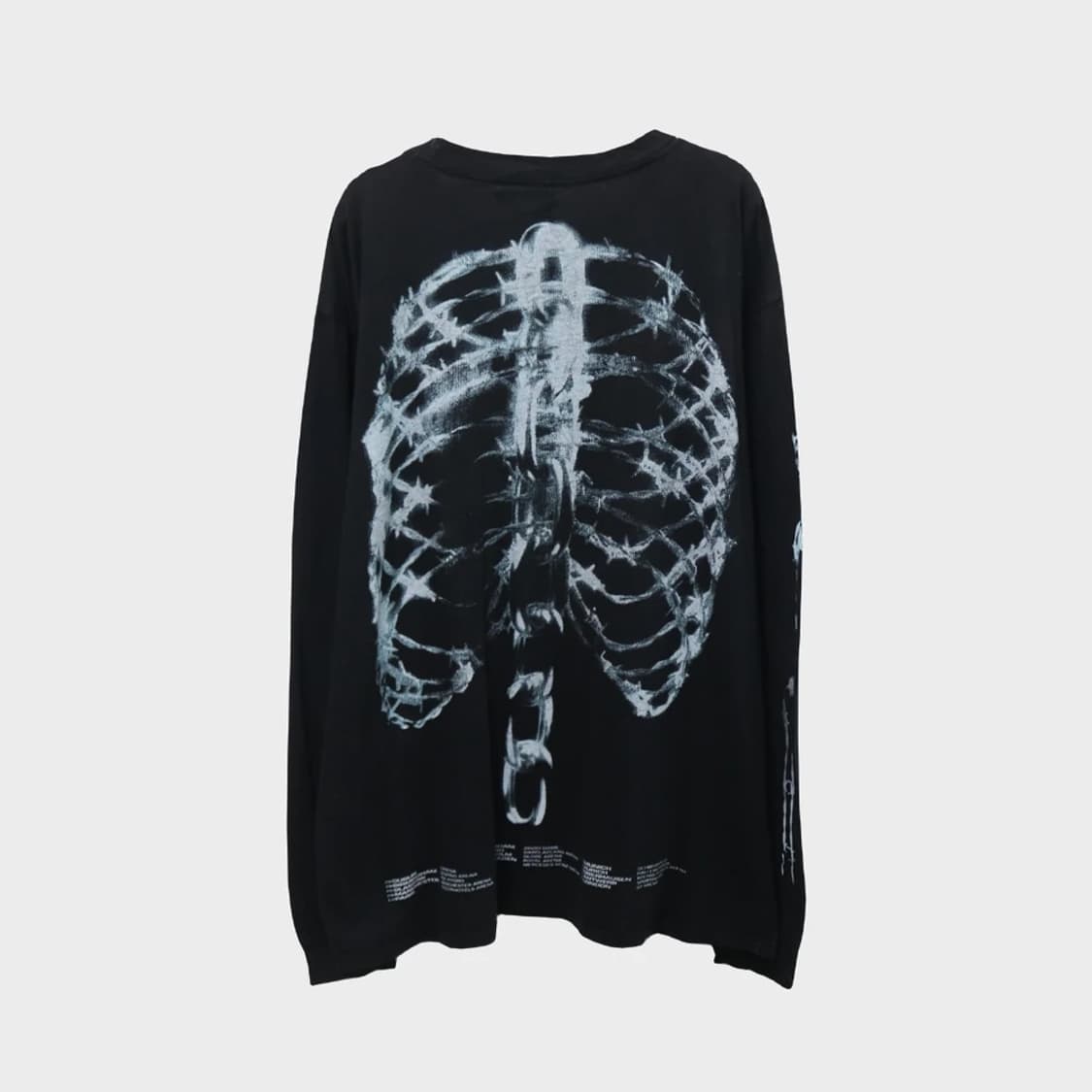 버쉬카 X POSTY CO 본 프린팅 고스로리 티셔츠 62375 상품이미지2