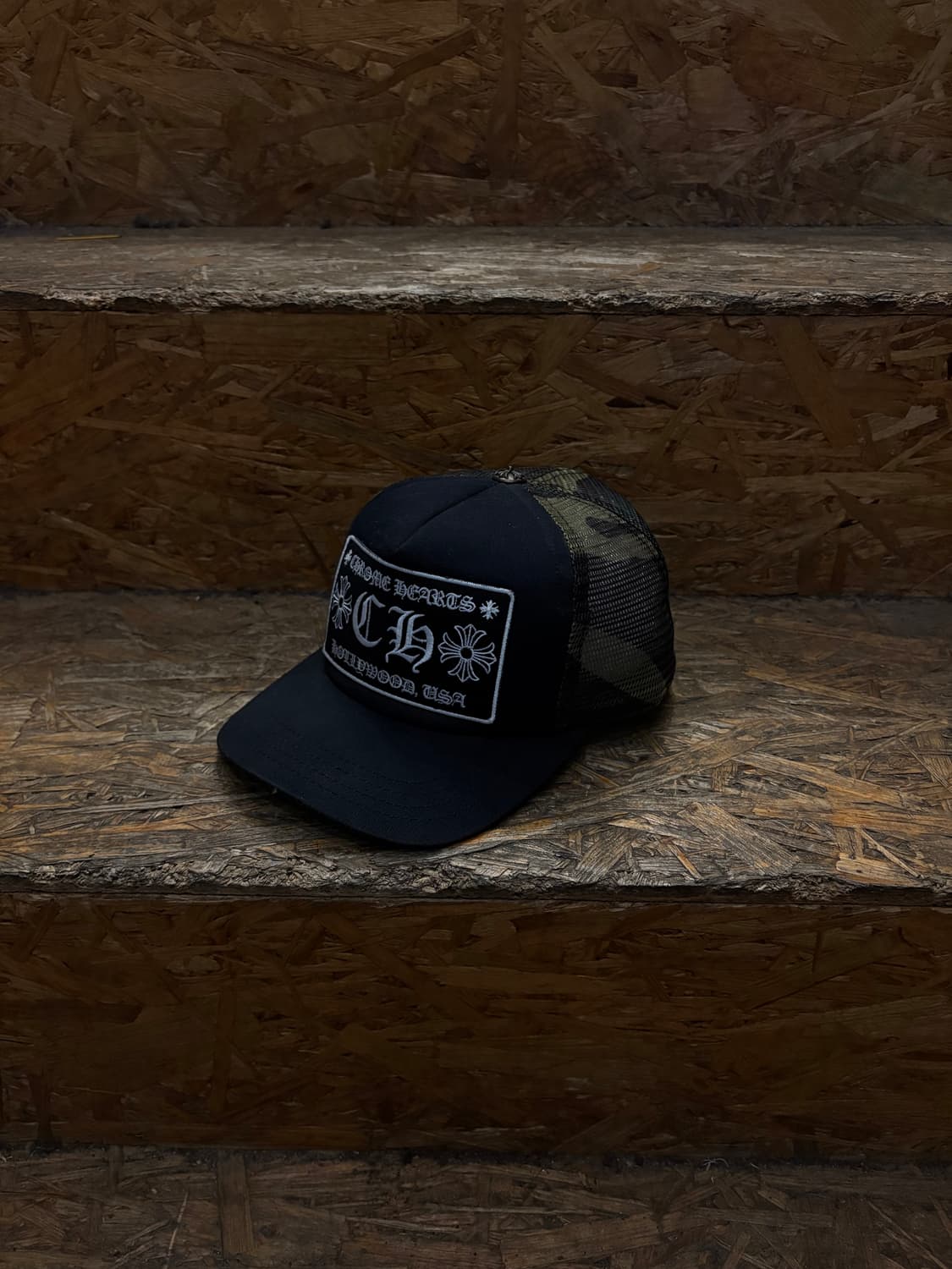 00s Chrome Hearts 크롬하츠 ch로고 카모 레이어드 메쉬캡 상품이미지1