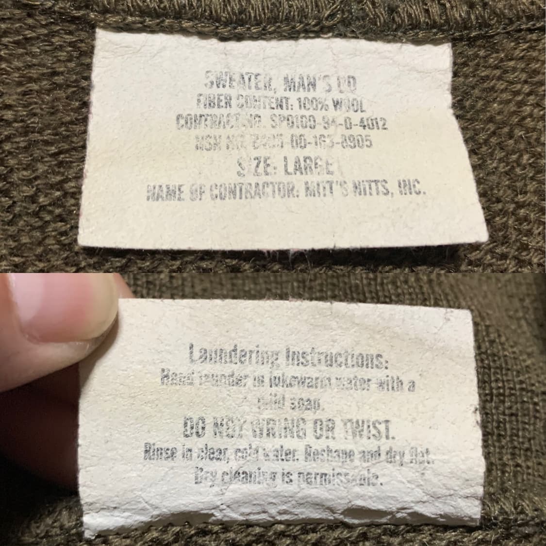 US.ARMY WINTER WEAR 동계피복(묶음판매)미군 상품이미지5