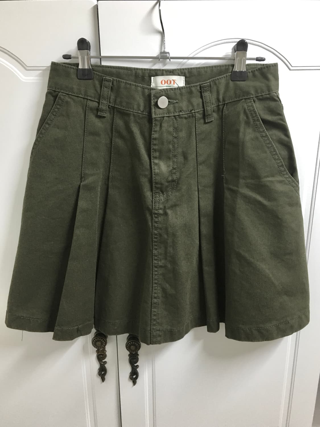 히피디피 빈티지 코튼 테니스 카키 스커트 마루빈티지 카메빈티지 카모메산장 상품이미지2