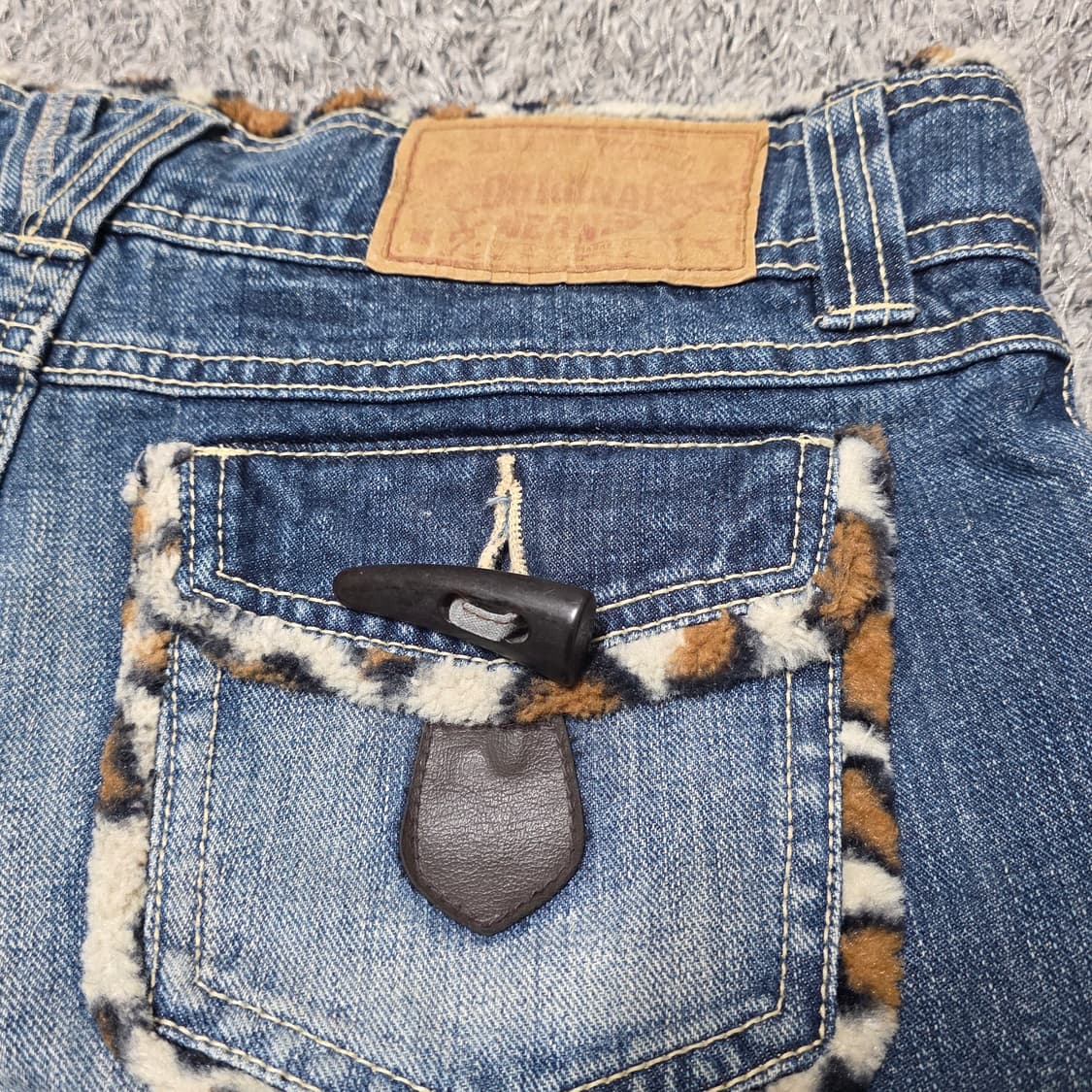 빈티지 펑크 호피 레오파드 숏팬츠 반바지 y2k 오네갸루 d.i.a깔 상품이미지3