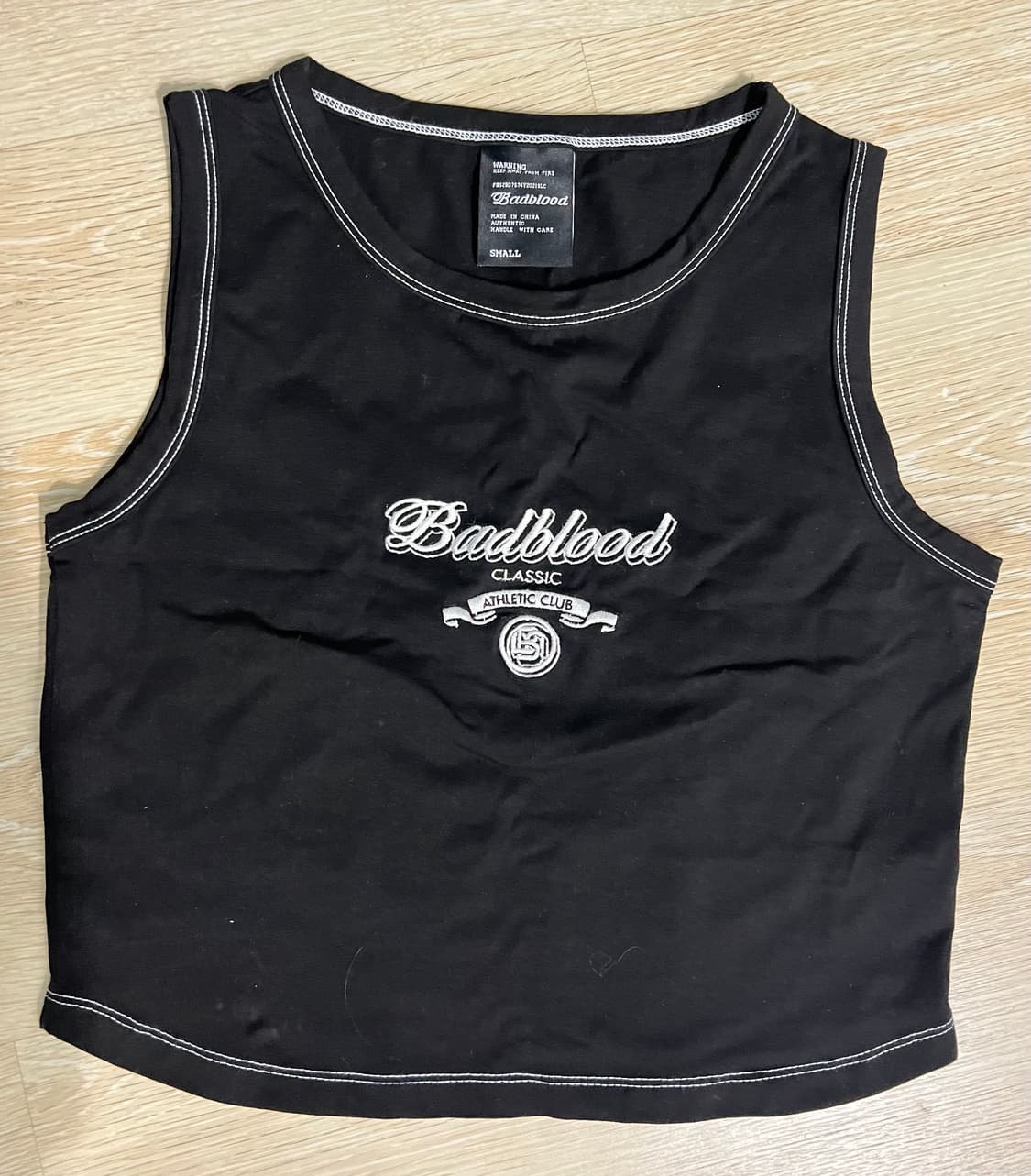 배드블러드 민소매 블랙 S 상품이미지1