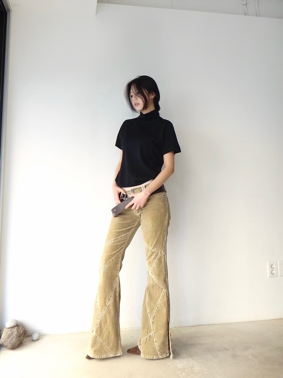 Side punching slit corduroy pants  상품이미지6