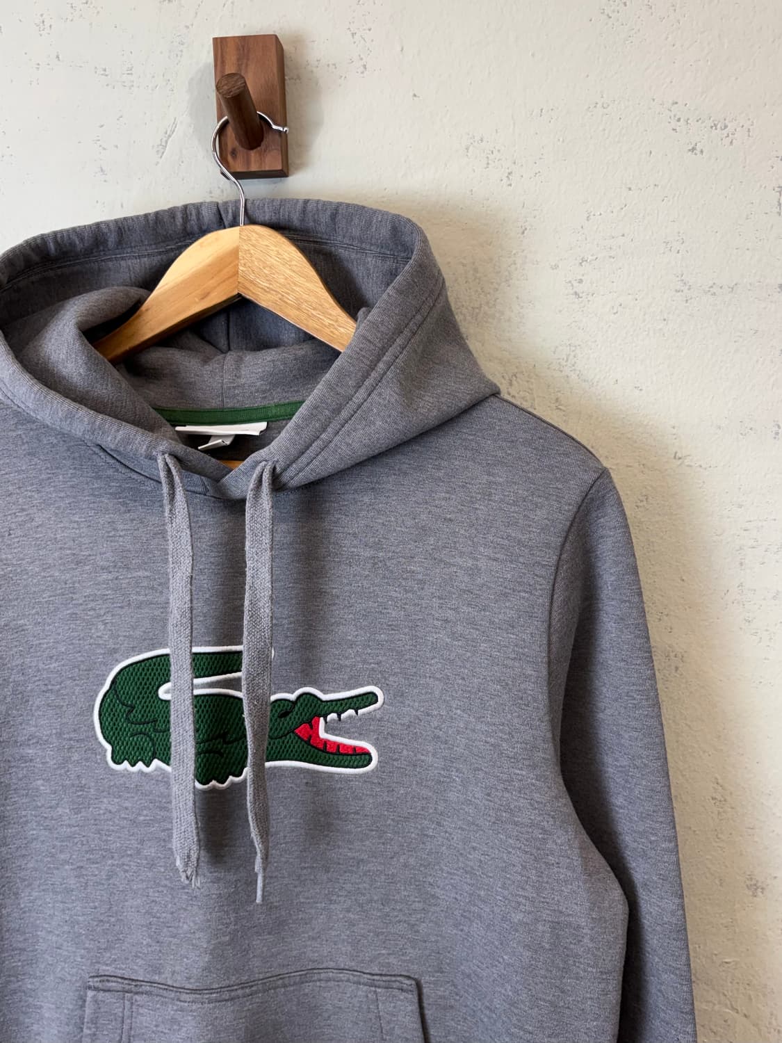 라코스테 빅크록 후드티 그레이 상품이미지2