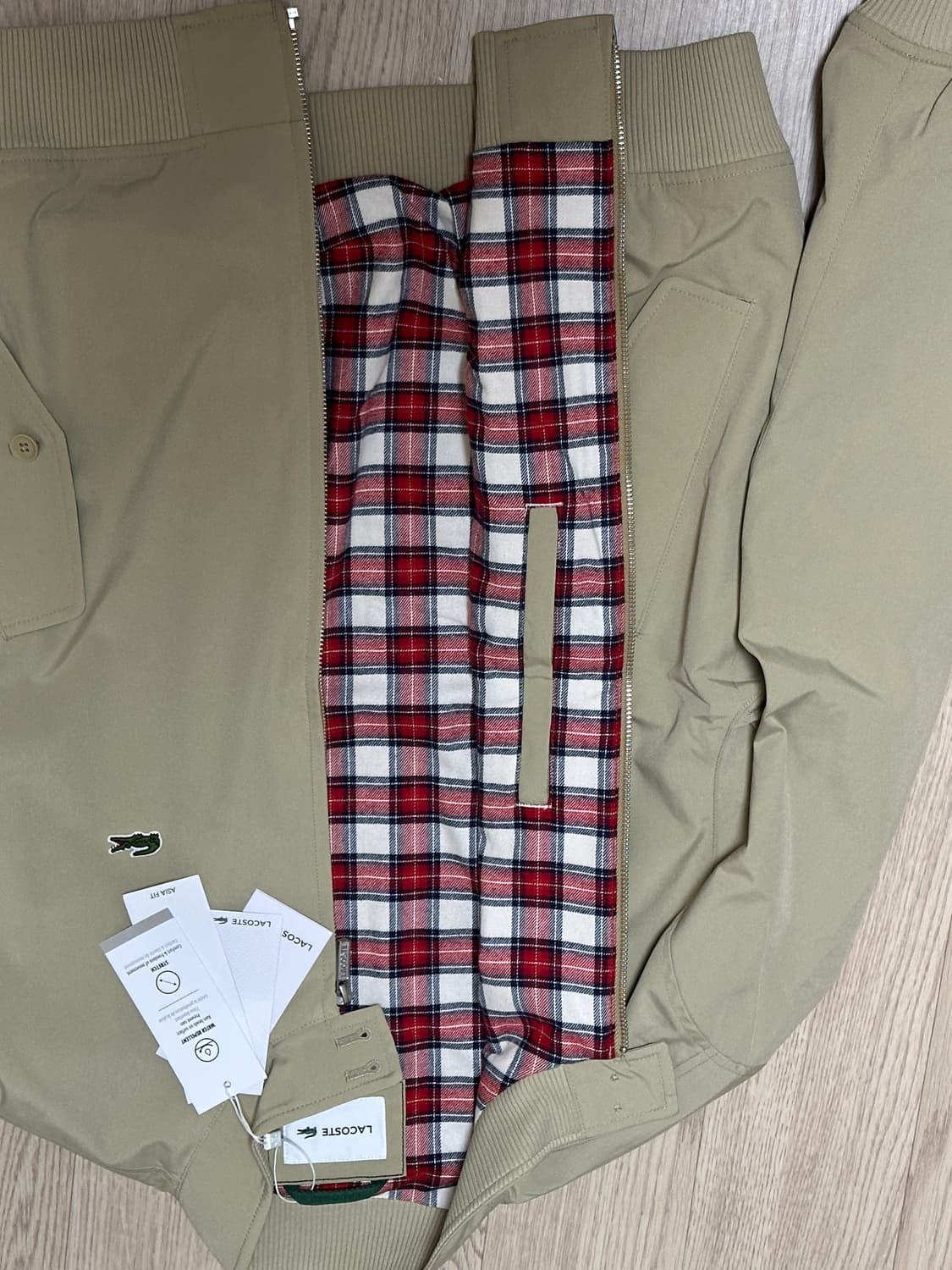 새상품) 라코스테 해링턴 자켓 베이지 50사이즈 상품이미지4