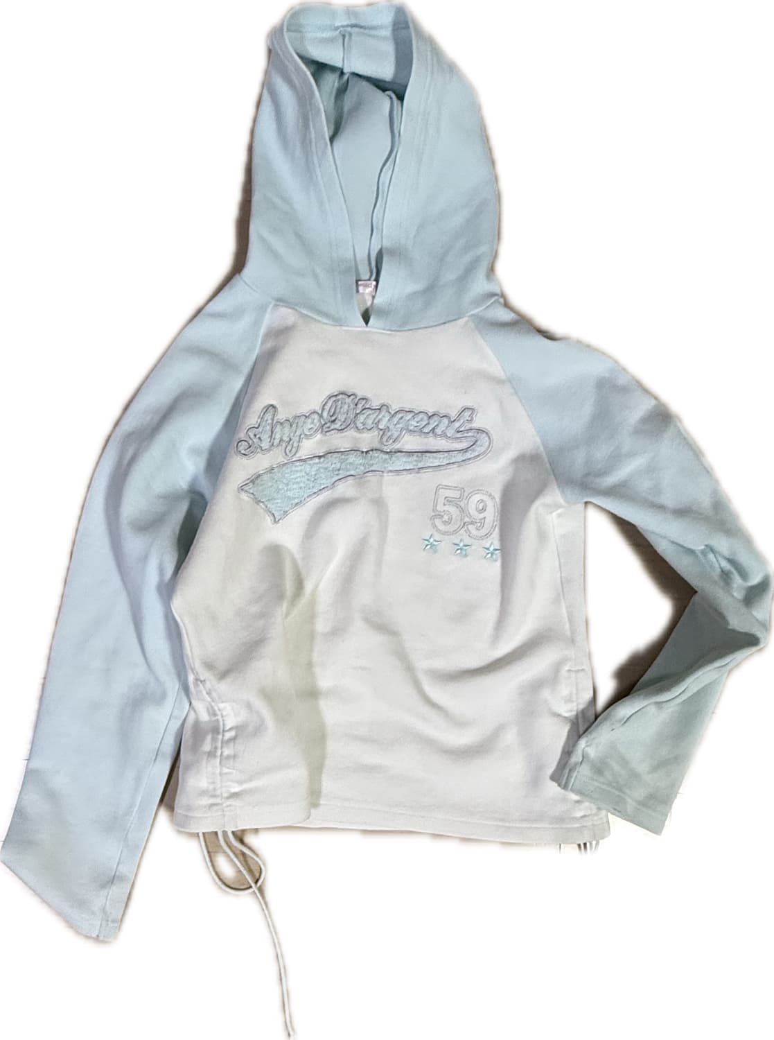 휘귀 색감) 셔링 나그랑 후드티 슬리브리스 빈티지  상품이미지4