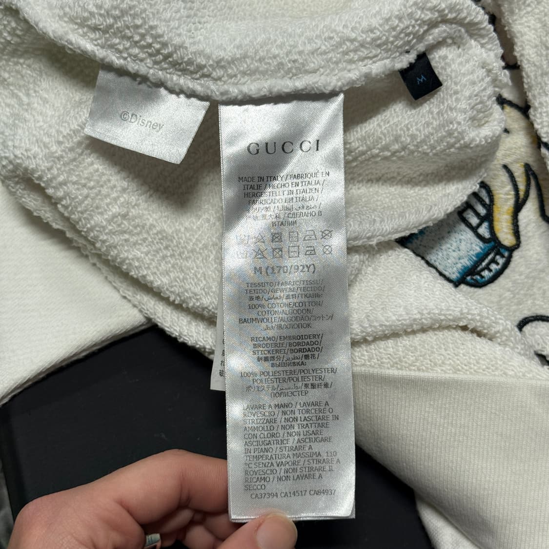 정품 구찌 x 디즈니 플래쉬 코튼 펠트 스웻 셔츠 맨투맨 상품이미지8