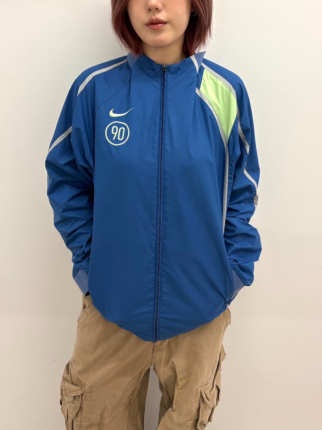 90‘s NIKE 블루 집업 바람막이 상품이미지2