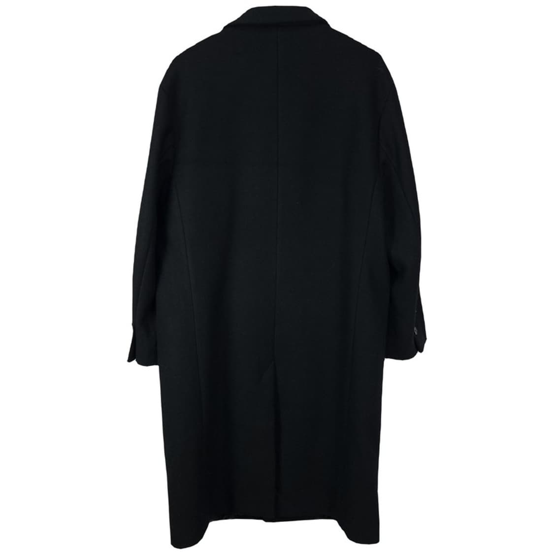 [어반드레스] 오버사이즈 모직 싱글 롱 코트 블랙 M18142 상품이미지3