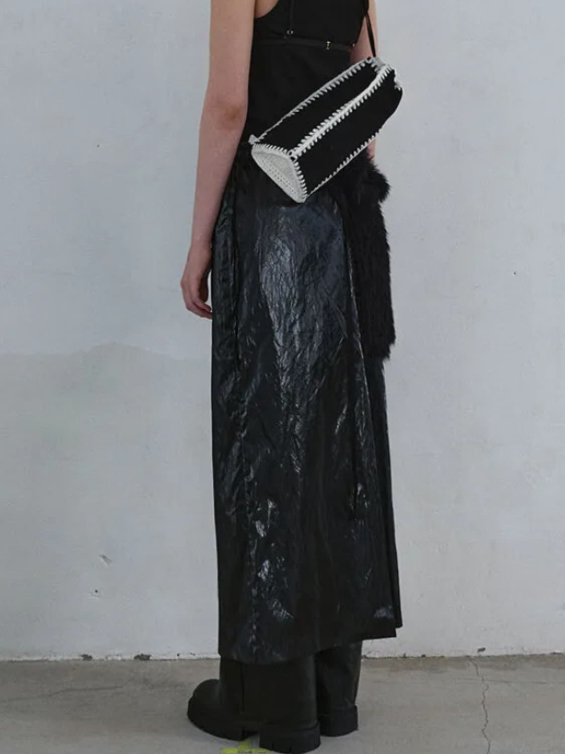 낫띵에브리띵 맥시 슬릿 스커트 블랙 상품이미지2