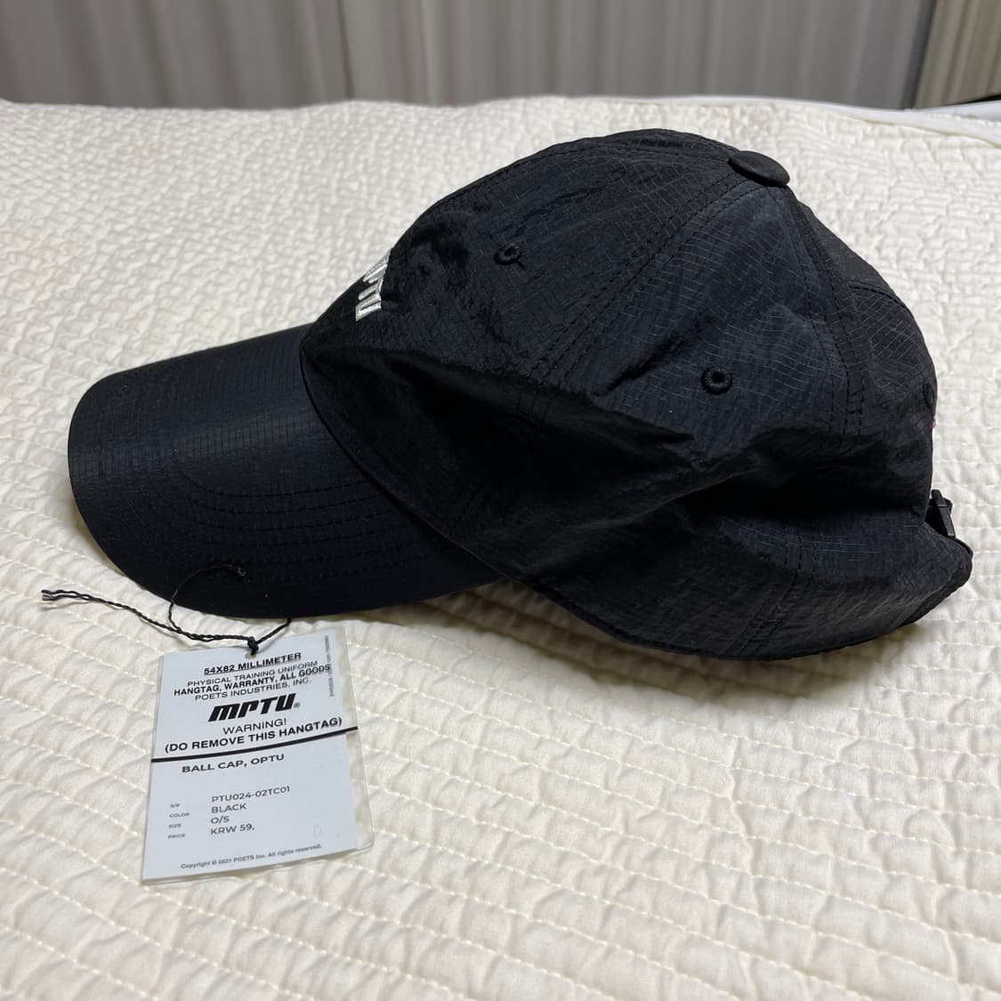 모이프 볼캡 [MPTU] BALL CAP(BLACK) 상품이미지5