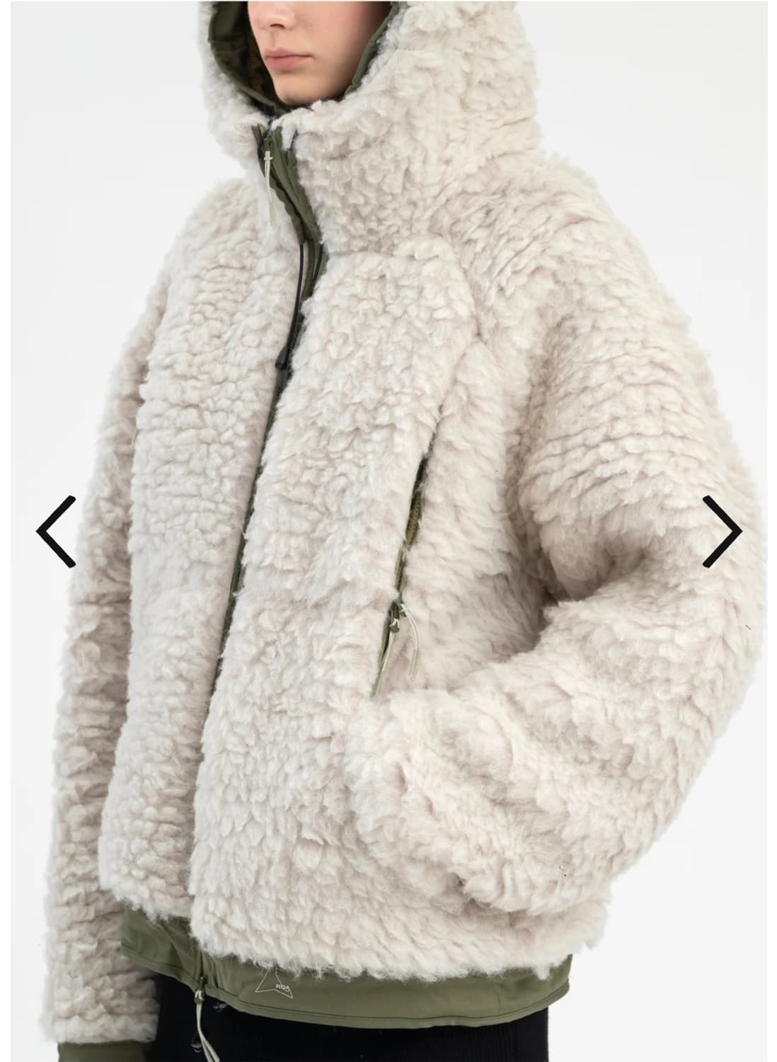 로아 헤비 후리스 화이트 XL 상품이미지4