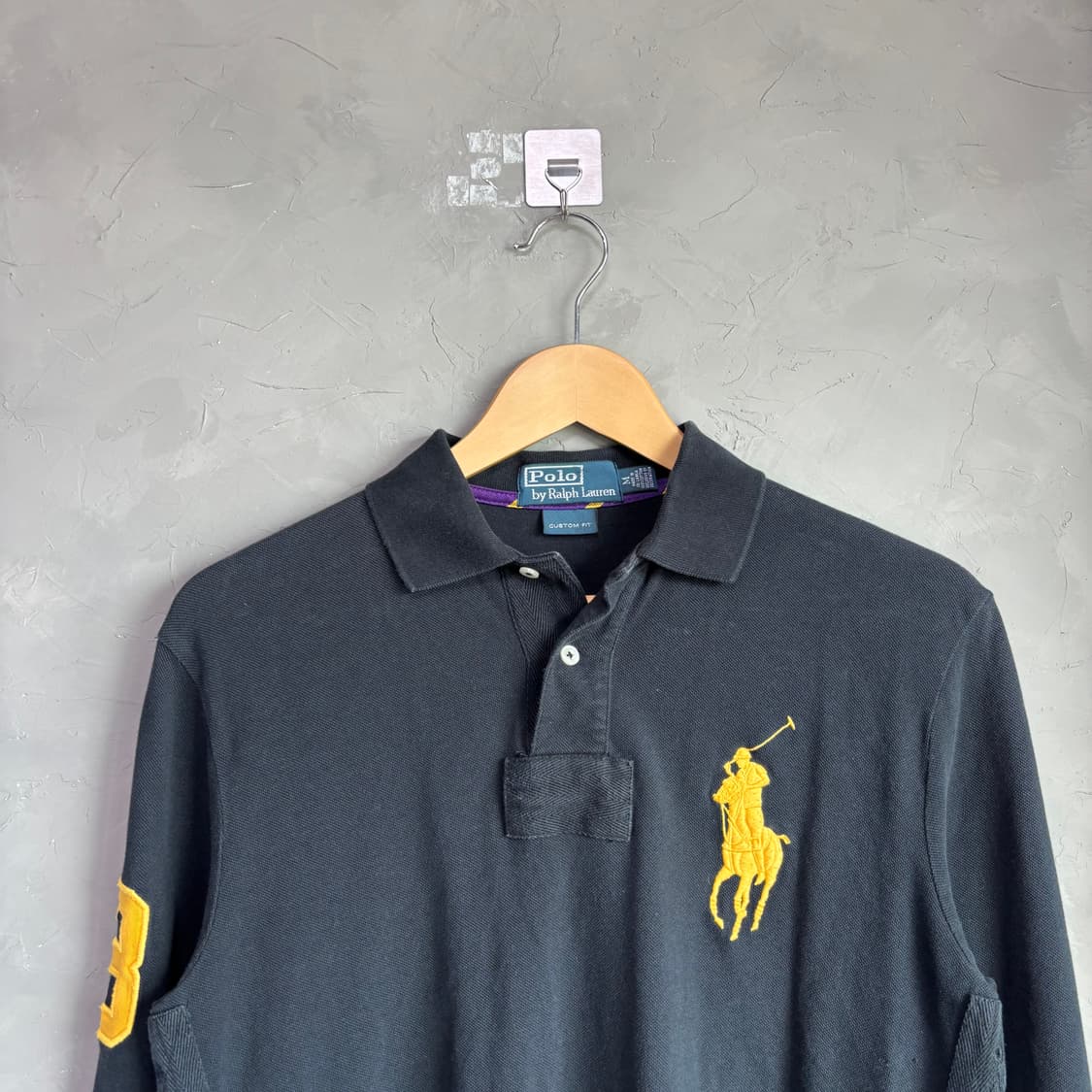 폴로 랄프로렌 빅포니 카라티 롱슬리브 블랙 상품이미지2