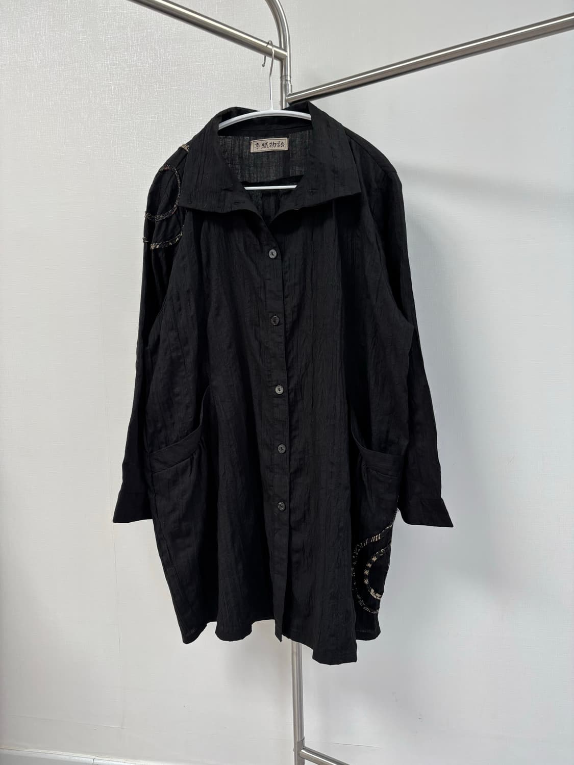 돌돌 파이핑 포인트 오버사이즈 셔츠 상품이미지1