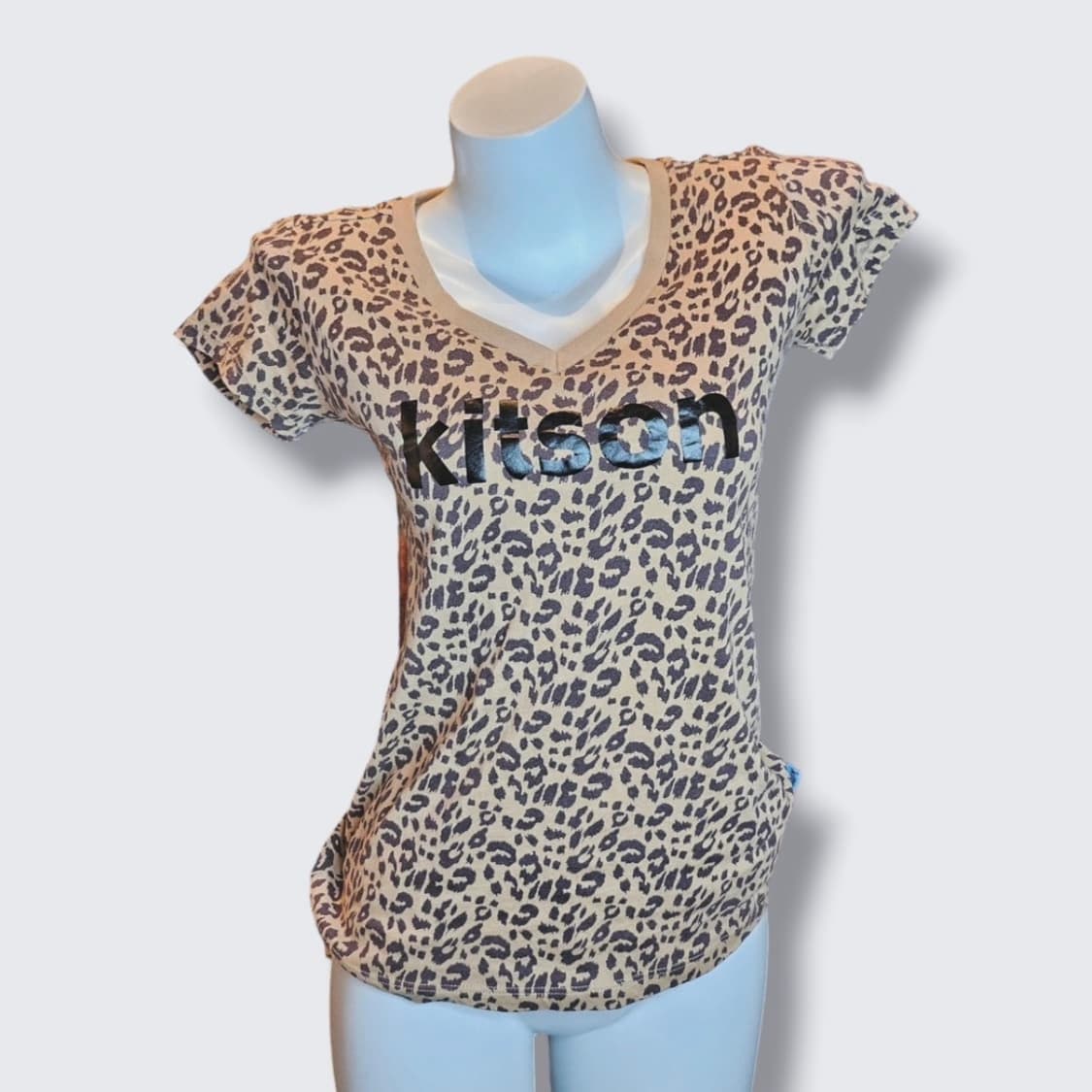 Leopard v-neck halfsleeve 상품이미지1