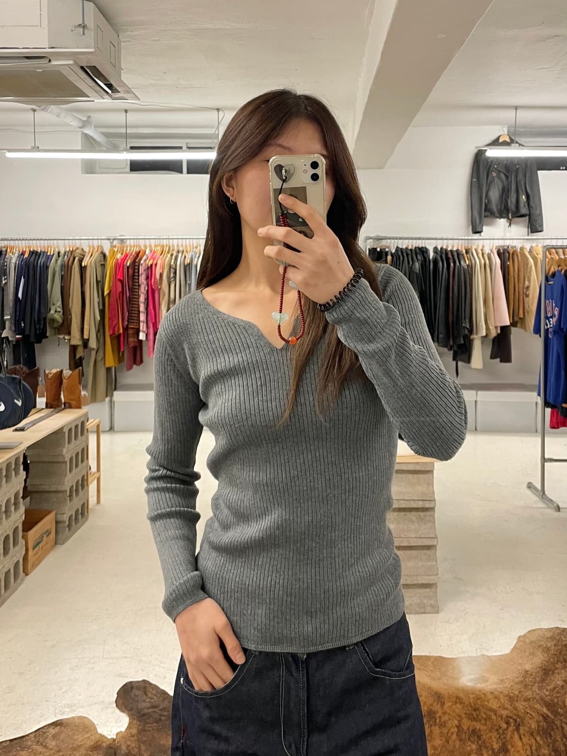 FREAK'S STORE knit t-shirts 프릭스스토어 골지 니트 상품이미지1