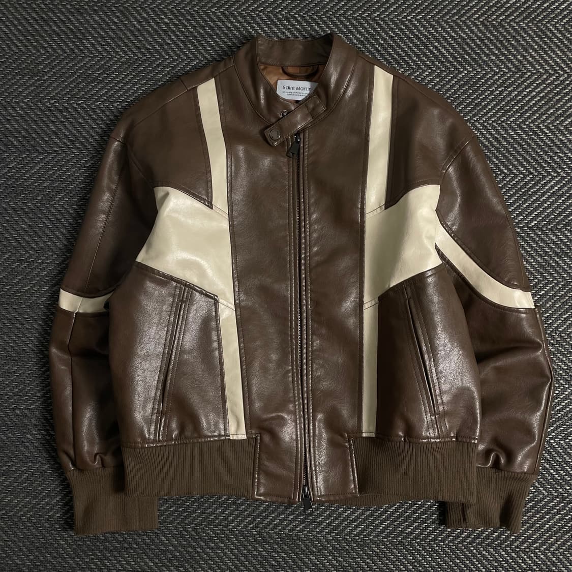 Saint Martin 비건 레더 바이커 자켓y 3609 상품이미지2