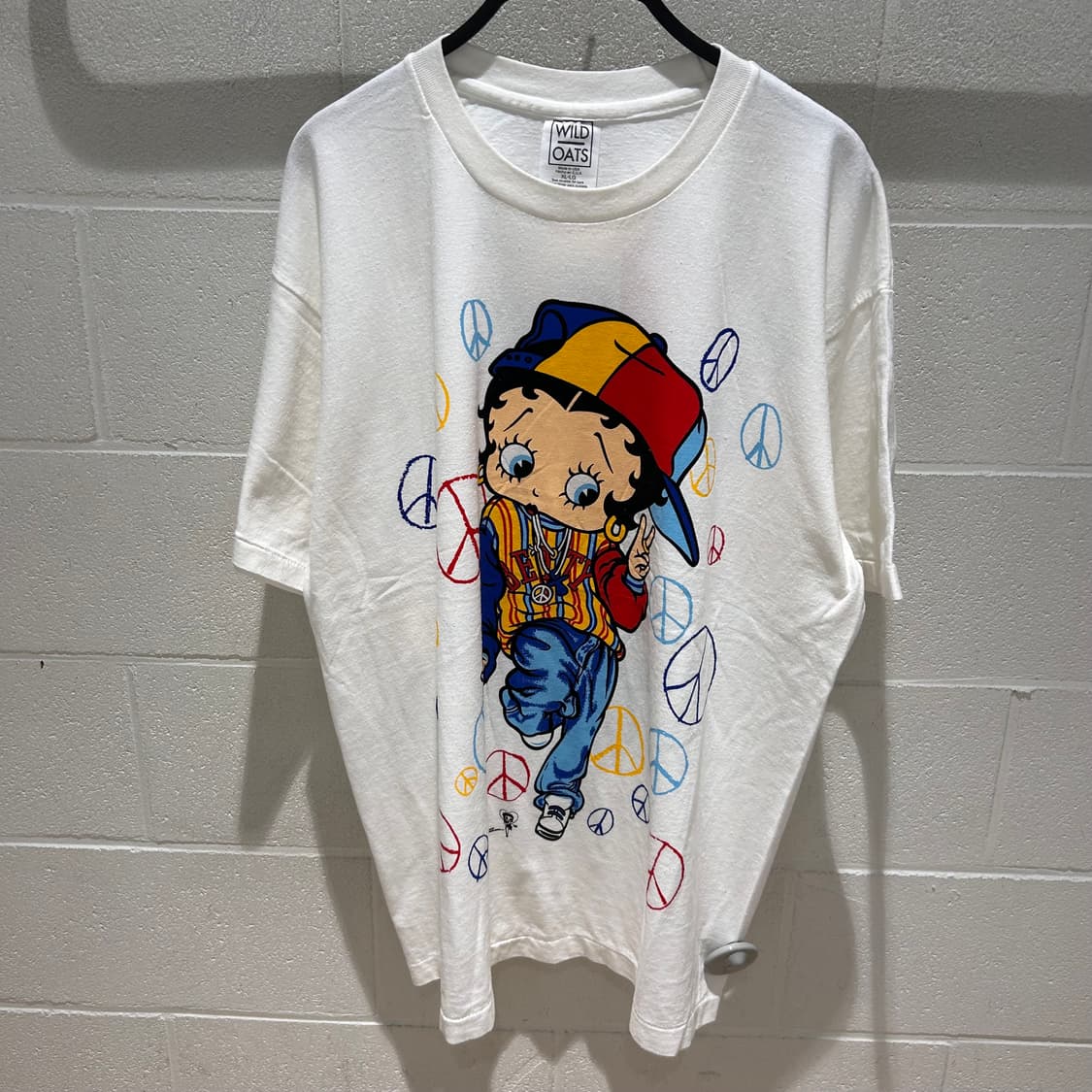 (USA made)Betty Boop 1/2 sleeve T-shirts 상품이미지4