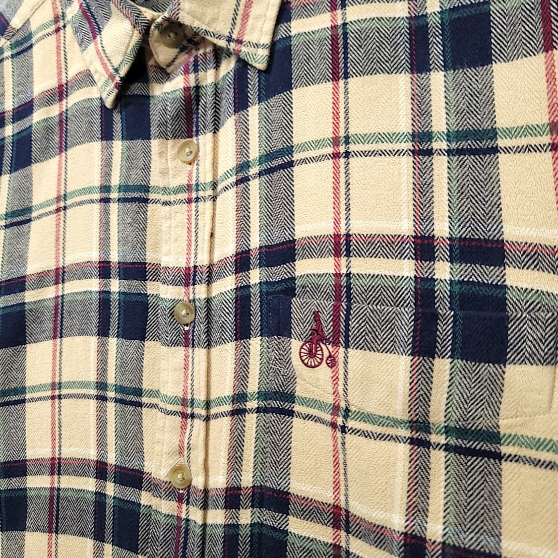 [105] 빈폴 베이지 멀티체크 빈티지 긴팔셔츠 상품이미지4