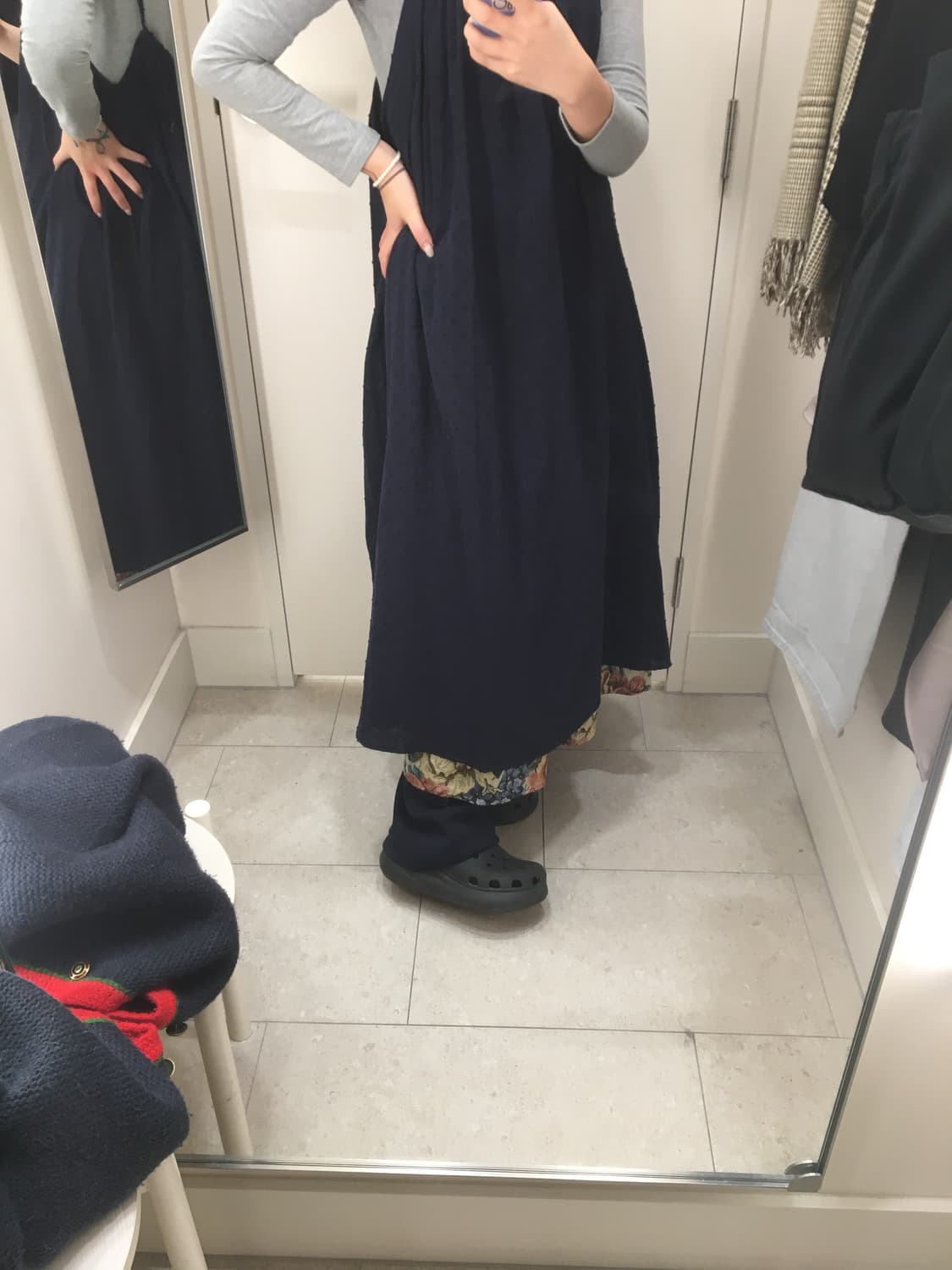 플라워 패턴 롱스커트 상품이미지7