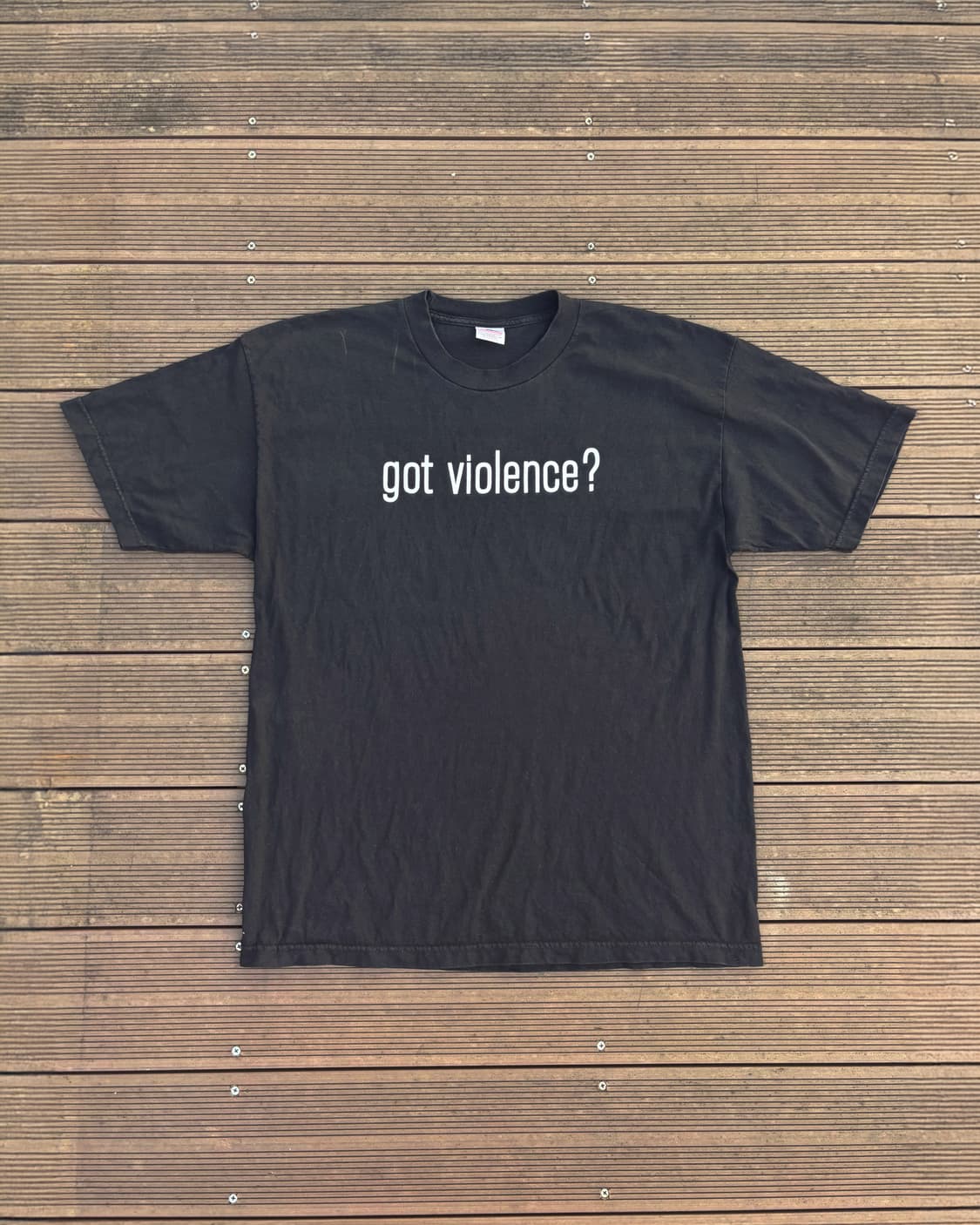 90s Marilyn Manson ’got violence?‘ 반팔티셔츠 상품이미지1