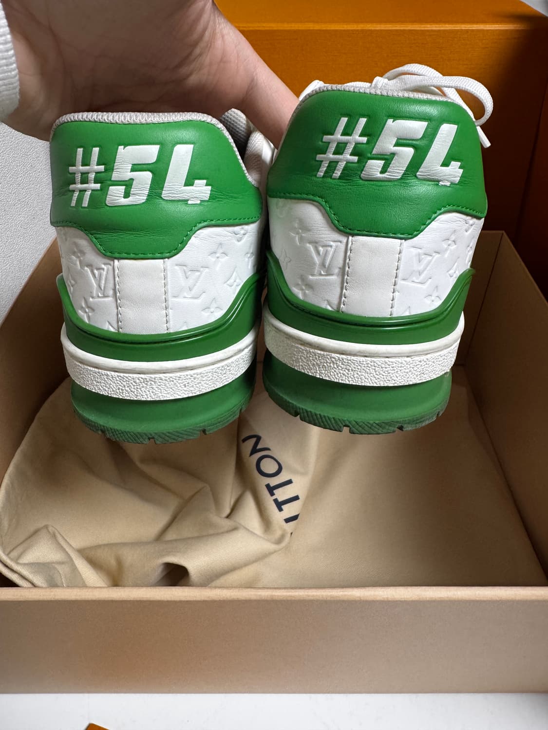[풀구성] 루이비통 LV 트레이너 그린 스니커즈 7 상품이미지5