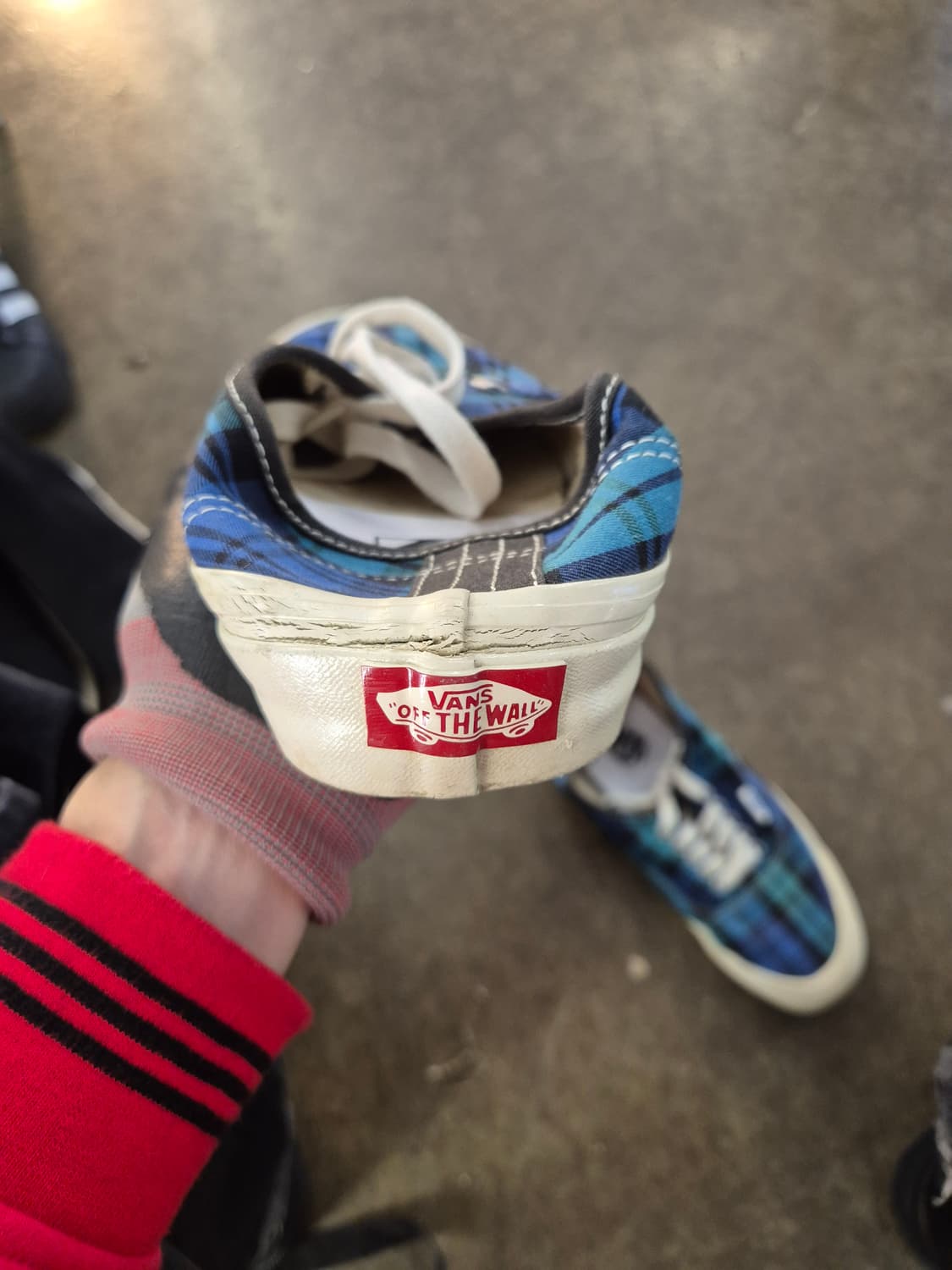 반스 어센틱 44 DX 체크 스니커즈 상품이미지7