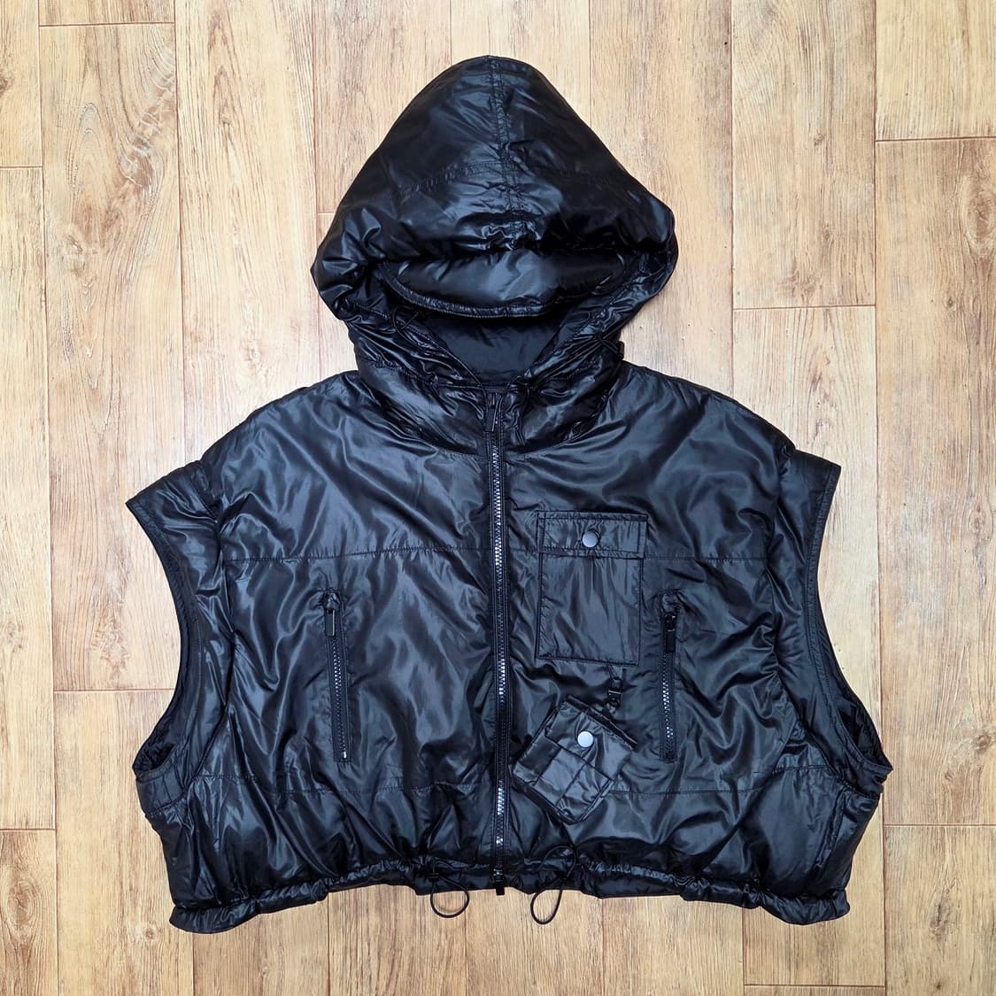 워브먼트(WOVEMENT) 투웨이 구스 쇼트 패딩 프리사이즈  상품이미지6