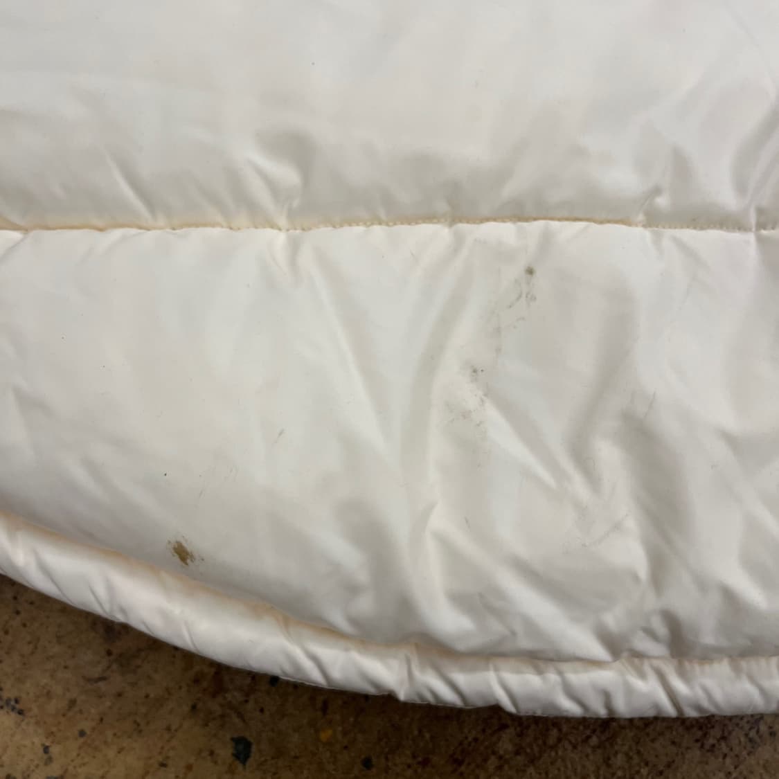 디키즈 화이트 크림 코듀로이 골지 카라 패딩 조끼  상품이미지8