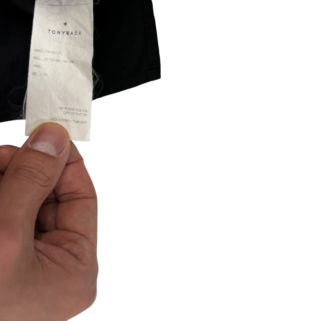 토니웩 블랙 린넨 야자수 반팔 셔츠 상품이미지4