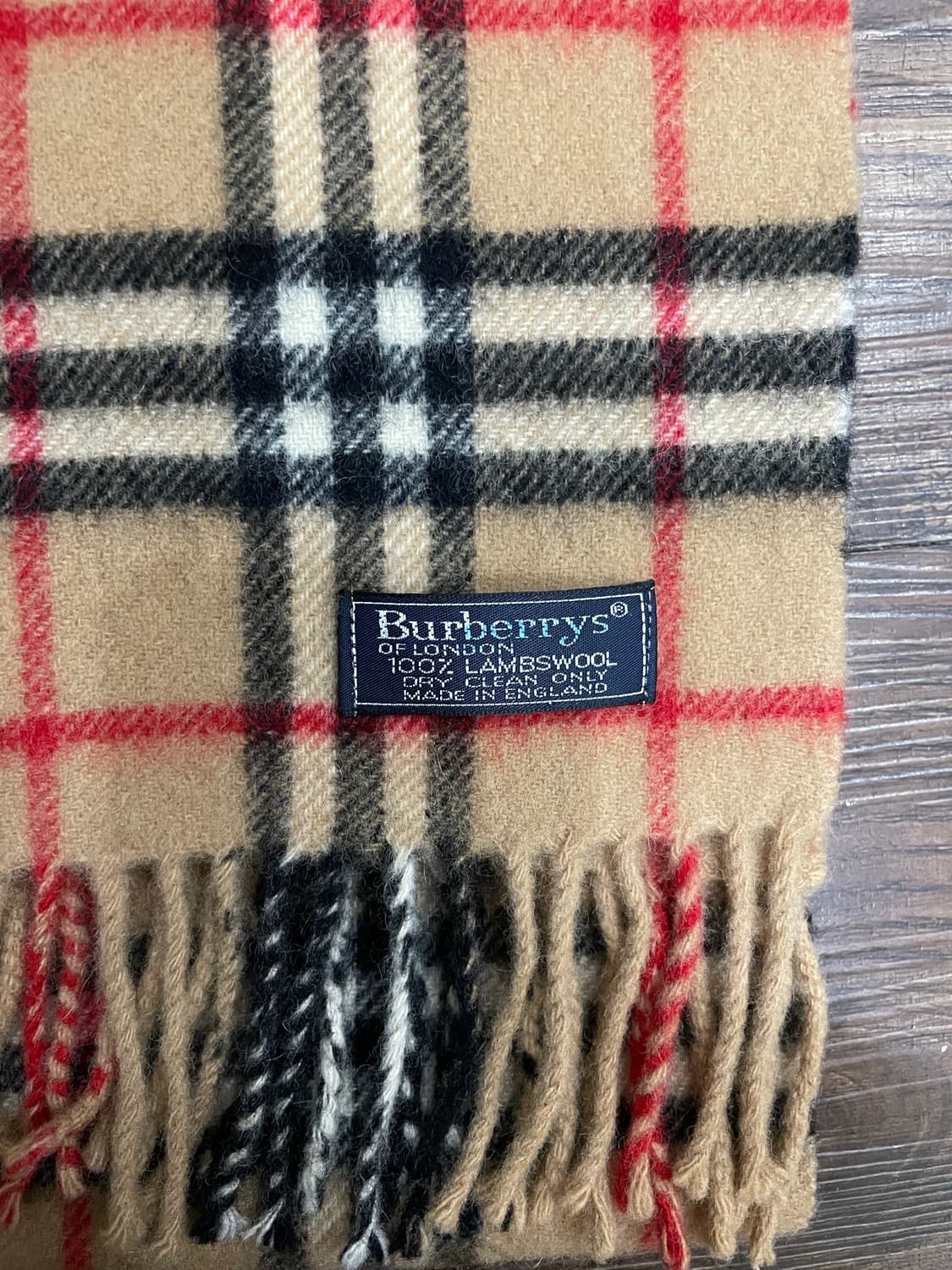 버버리 램스울 노바체크 쁘띠 머플러 목도리 베이지 상품이미지3