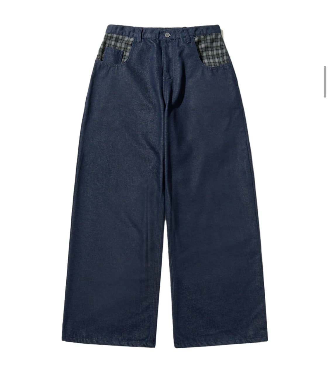 스컬리웩 포인트 체크 논페이드 데님 팬츠 [인디고] 상품이미지2