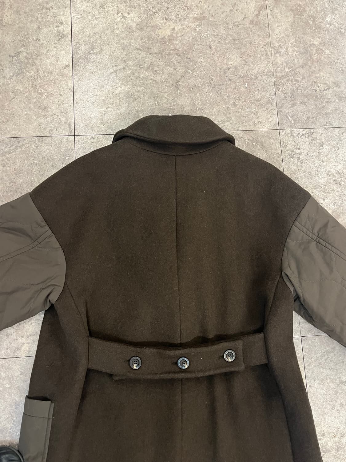 코벳블랑 퀄팅 배색 코트 브라운 S #csz2497 상품이미지8