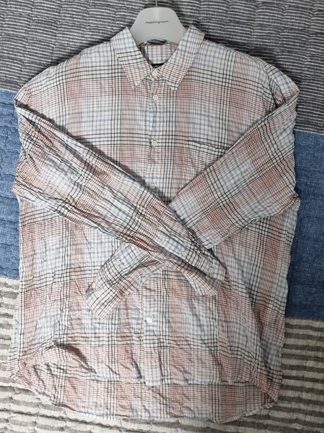 해칭룸 멀티 체크셔츠 화이트 2(S) 상품이미지2