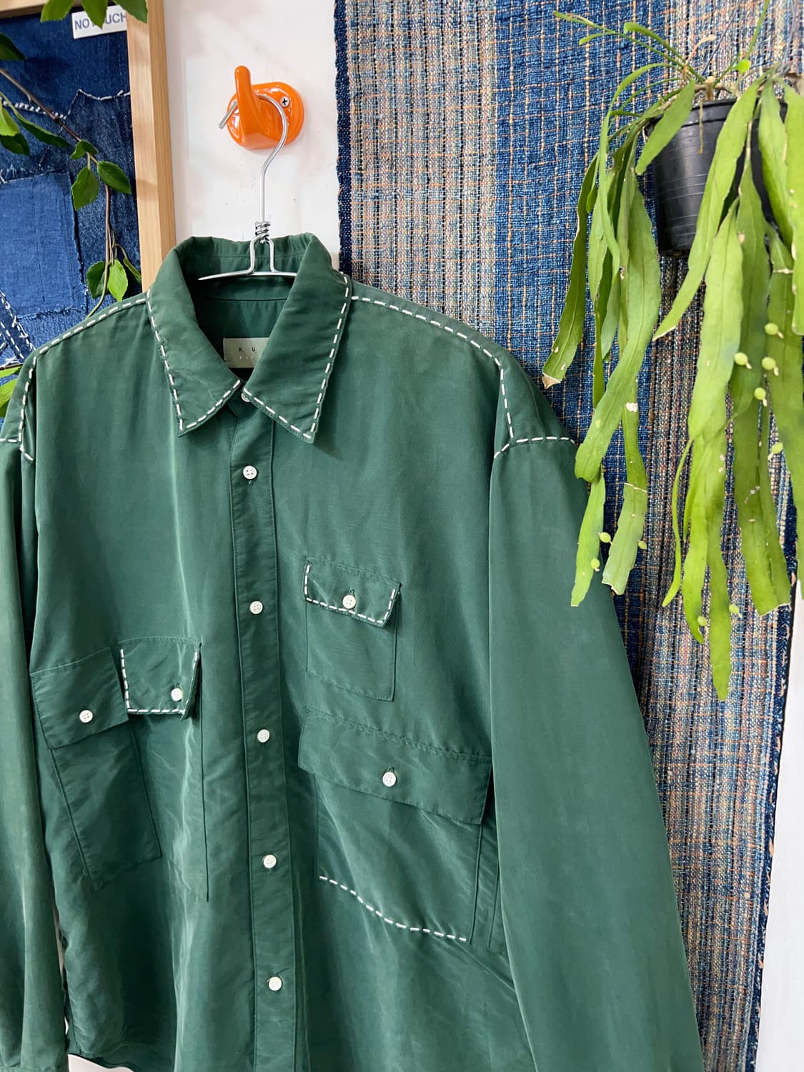 KURO  Hand stitch Overshirt  상품이미지4