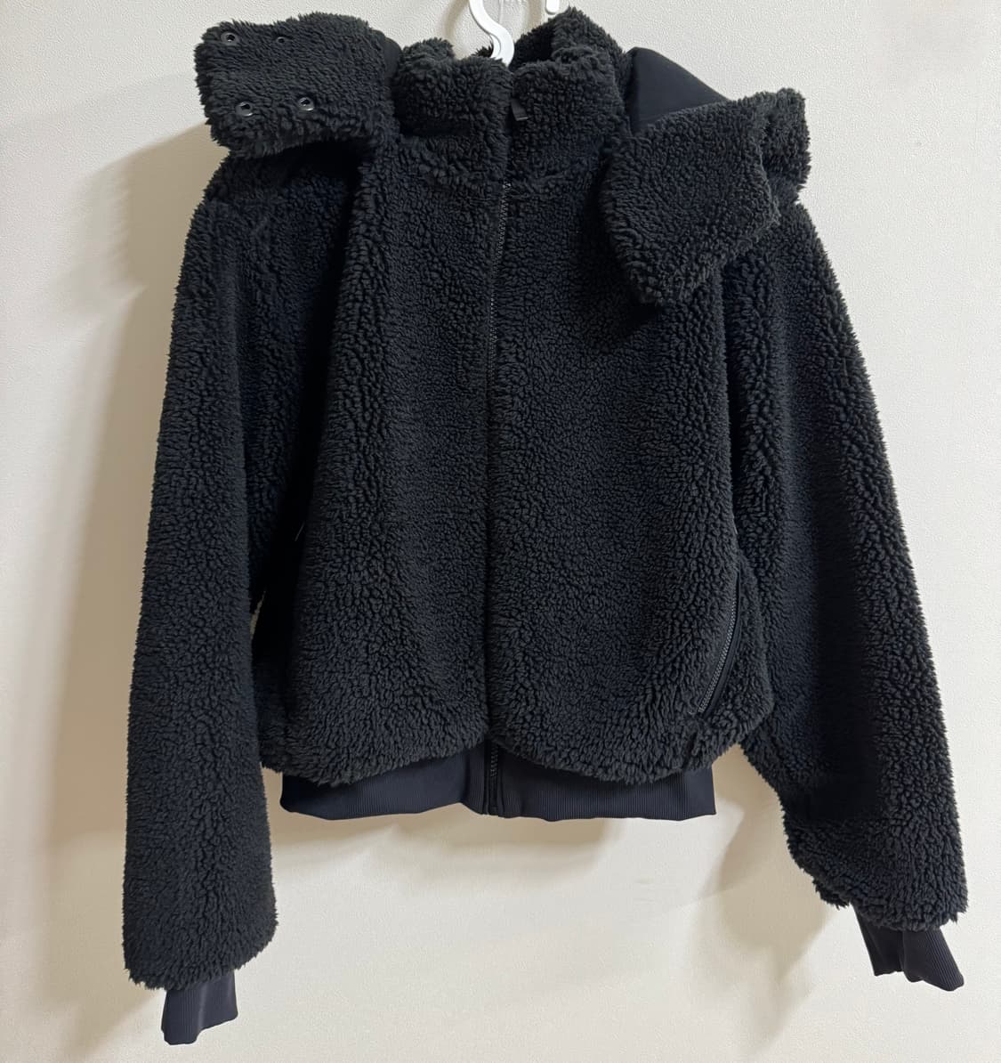 알로요가 폭시 셰르파 재킷 블랙 상품이미지2