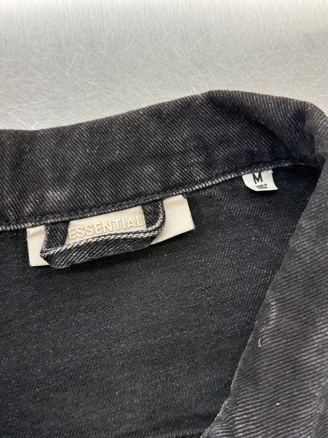 피어 오브 갓 23ss 더 블랙 컬렉션 데님 자켓 블랙 상품이미지7