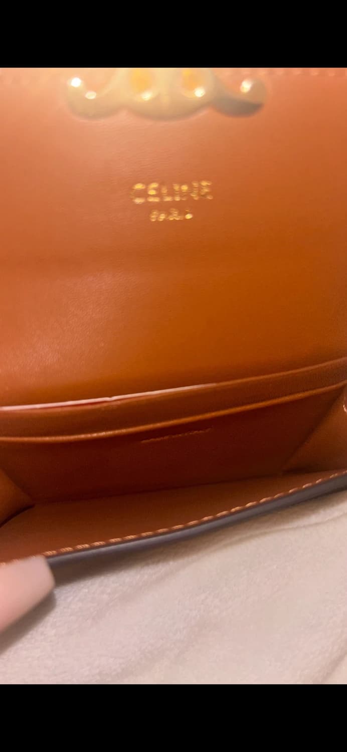 마지막 가격) 셀린느 트리옹프 캔버스 플랩 카드 홀더 상품이미지5