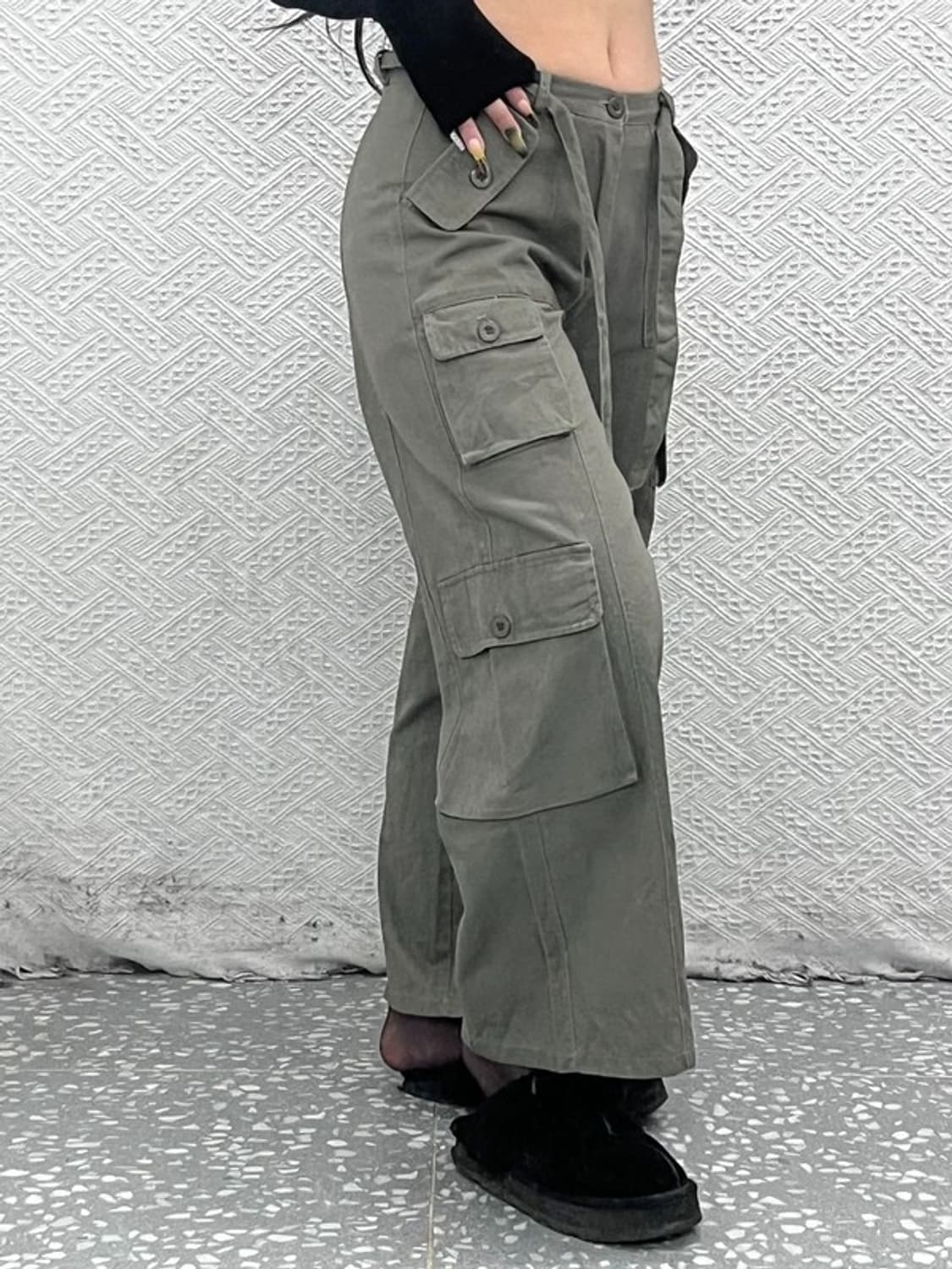 울트라패션 빈티지 벨티드 멀티포켓 카고팬츠 28인치 C08116 상품이미지2