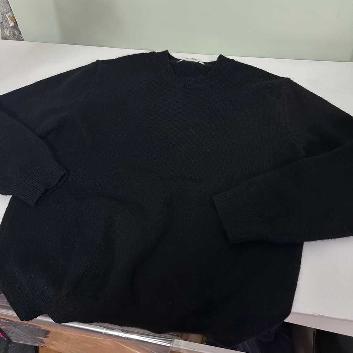 M 수아레 블랙 라운드니트 상품이미지3