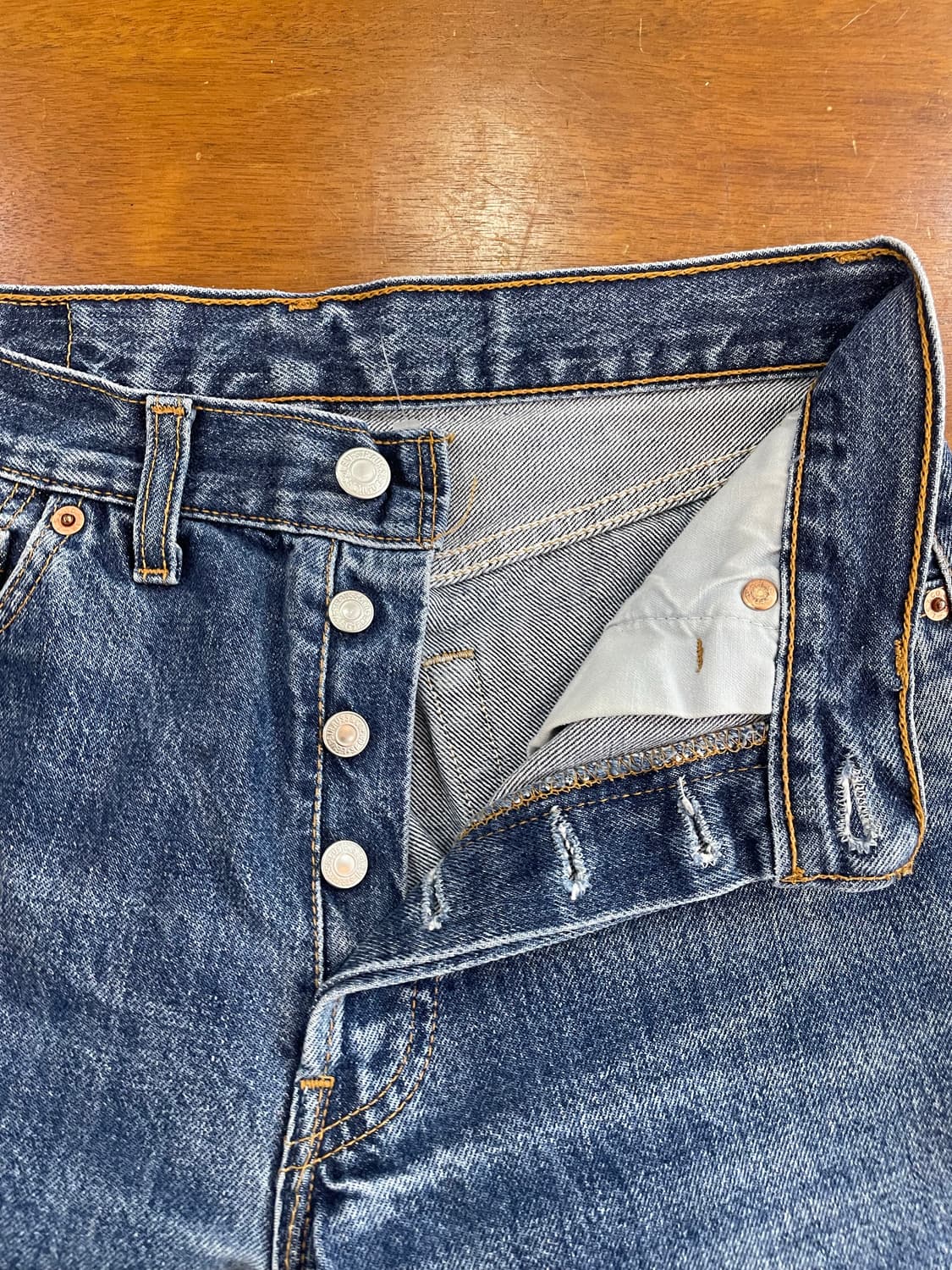 28) 90s 리바이스 블루 501 데님 팬츠 상품이미지4