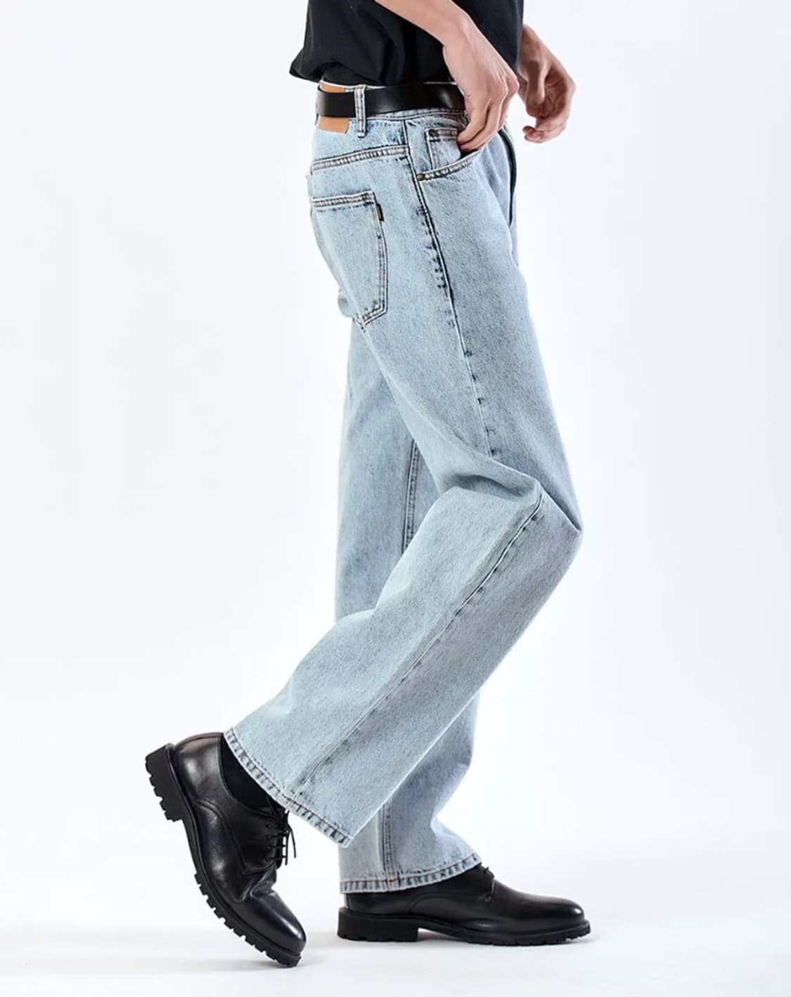 필로그램 블루스노우 와이드 데님 팬츠 S 연청 아이스 상품이미지2