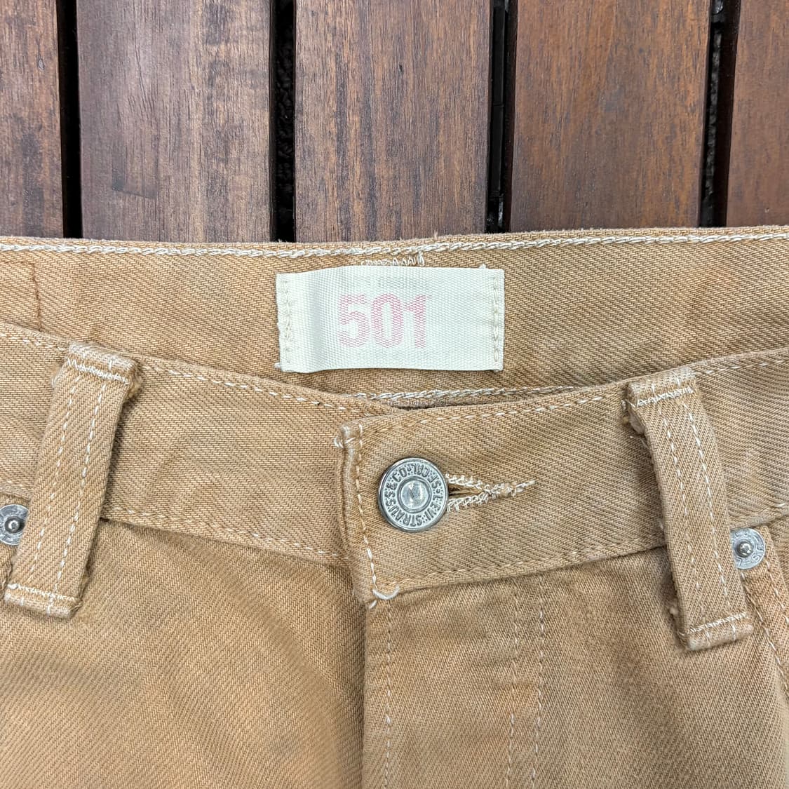 (31) 00s 리바이스 501 코요테 브라운 데님 팬츠 상품이미지5