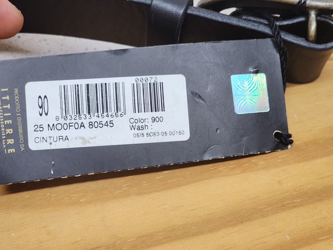 Just Cavalli 뱀 버클 가죽 벨트 90 MADE IN ITALY 상품이미지6