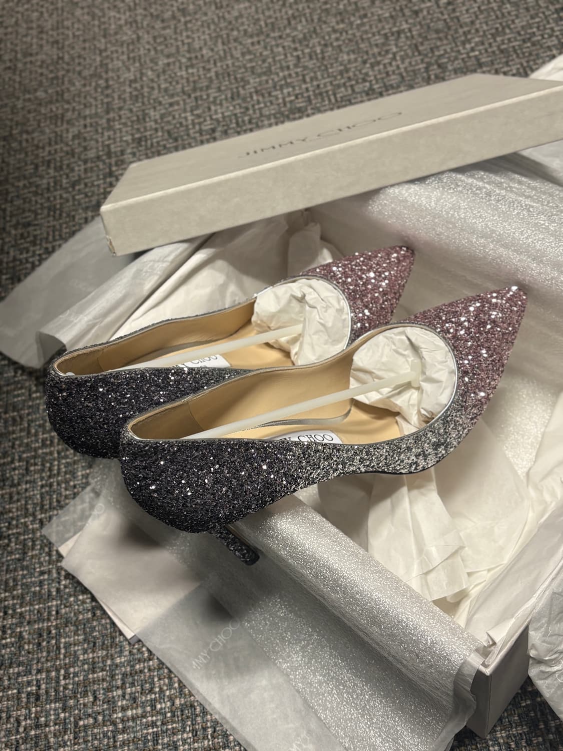 웨딩슈즈 지미추 로미 85 글리터 펌프스 38.5 상품이미지9