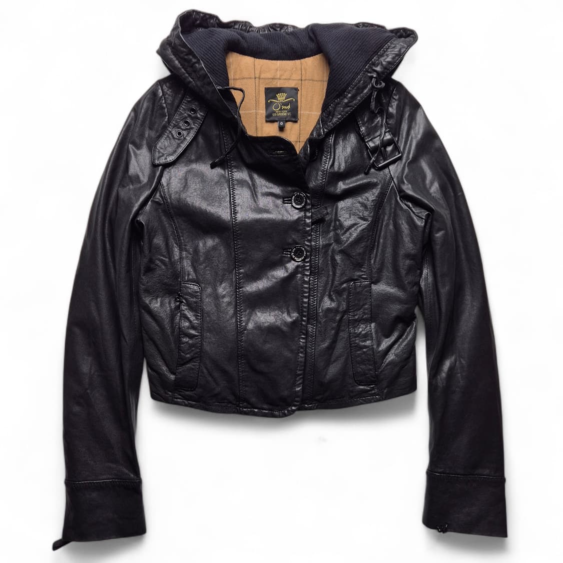 [XS] 오즈세컨 후드 양가죽 자켓 상품이미지2