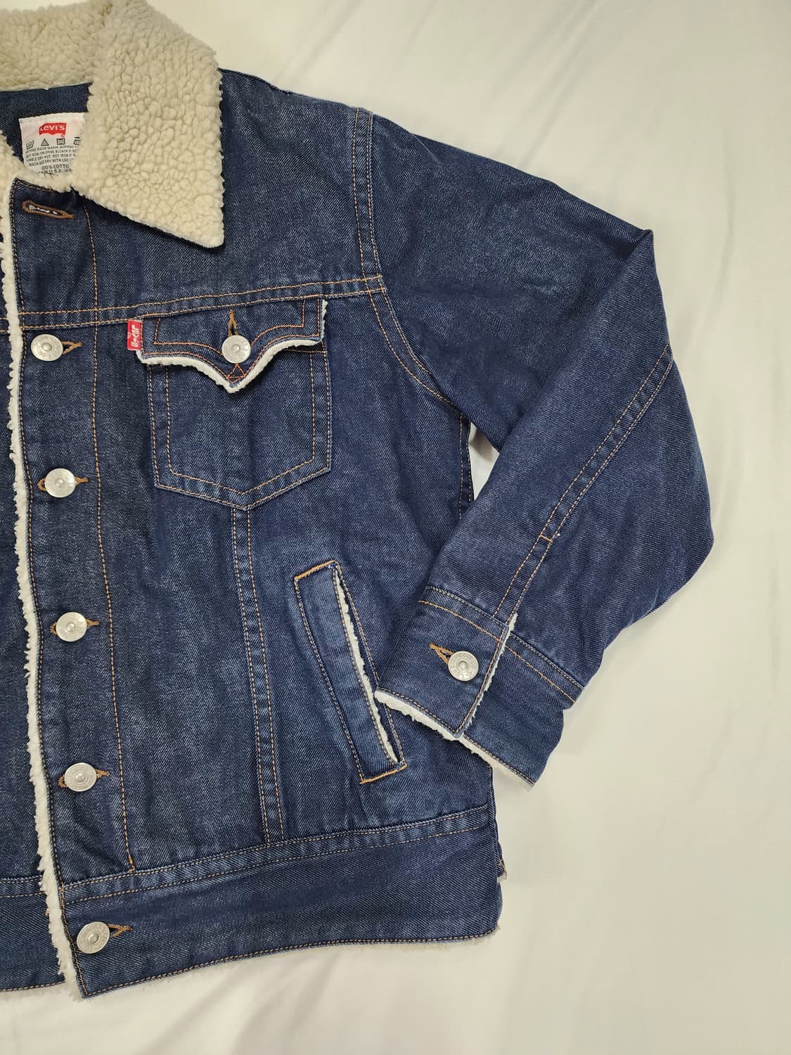 리바이스 뽀글이 데님 무스탕 자켓 상품이미지6