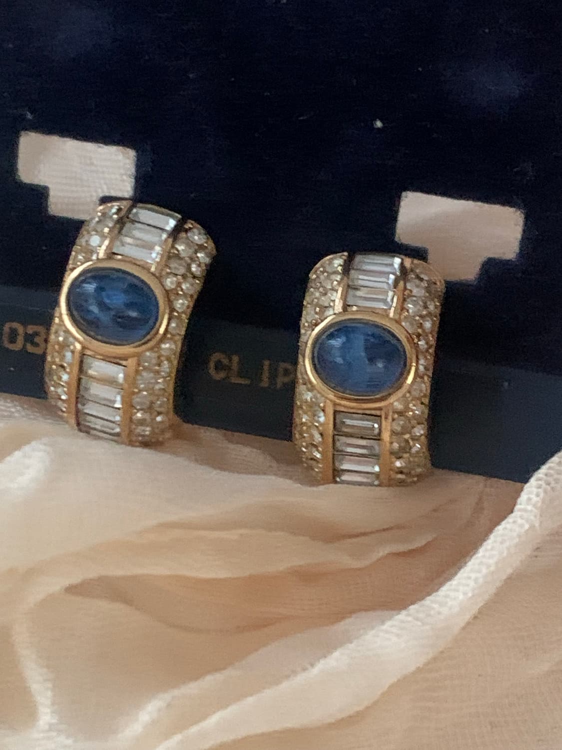 80s 디올 빈티지 클립형 귀걸이 상품이미지1